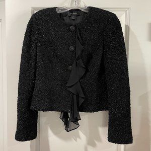 St. John Black Sparkle Jacket. Size 2.